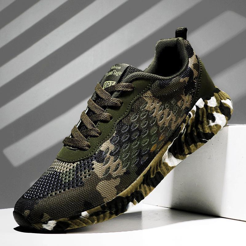 Neue hohle Sport-Camouflage-Paarschuhe Herren- und Damen-Outdoor-Trainingsschuhe Trendschuhe