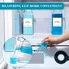 1/2 Pcs Laundry Detergent Dispenser Fabric Softener Dispenser with Labels Measuring Cups Laundry Soap Bleach Container