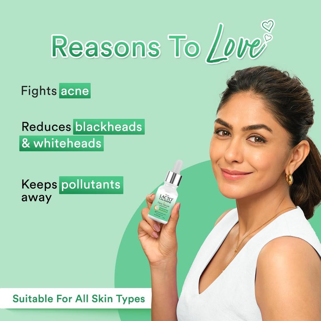 Lacto Calamine 2% Salicylic Acid Face Serum 30ml For Acne Blackheads Oil Control Pores Clear Skin