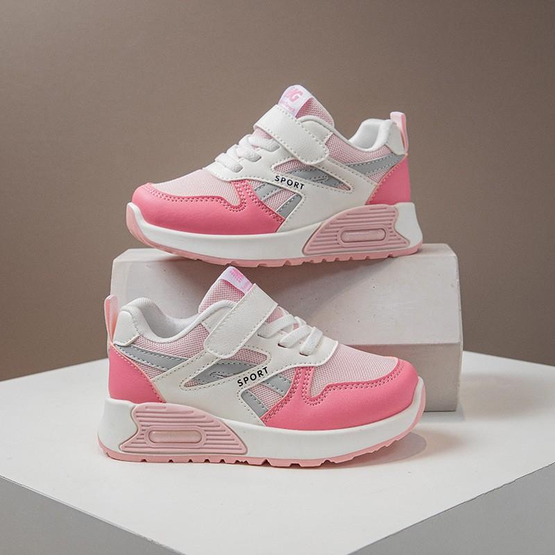 Kids Running Shoes Girls Breathable Mesh Sneakers Lightweight Casual Sport School Outdoor Walking