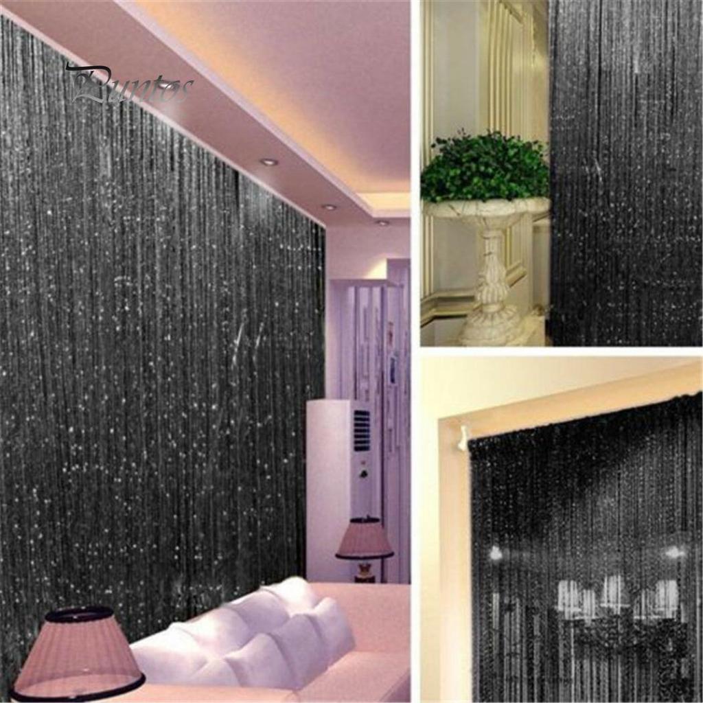 Clean Products Korálkový Flash strapec Lesklý reťazec Záves Dvere Okenný rozdeľovač Home Decor