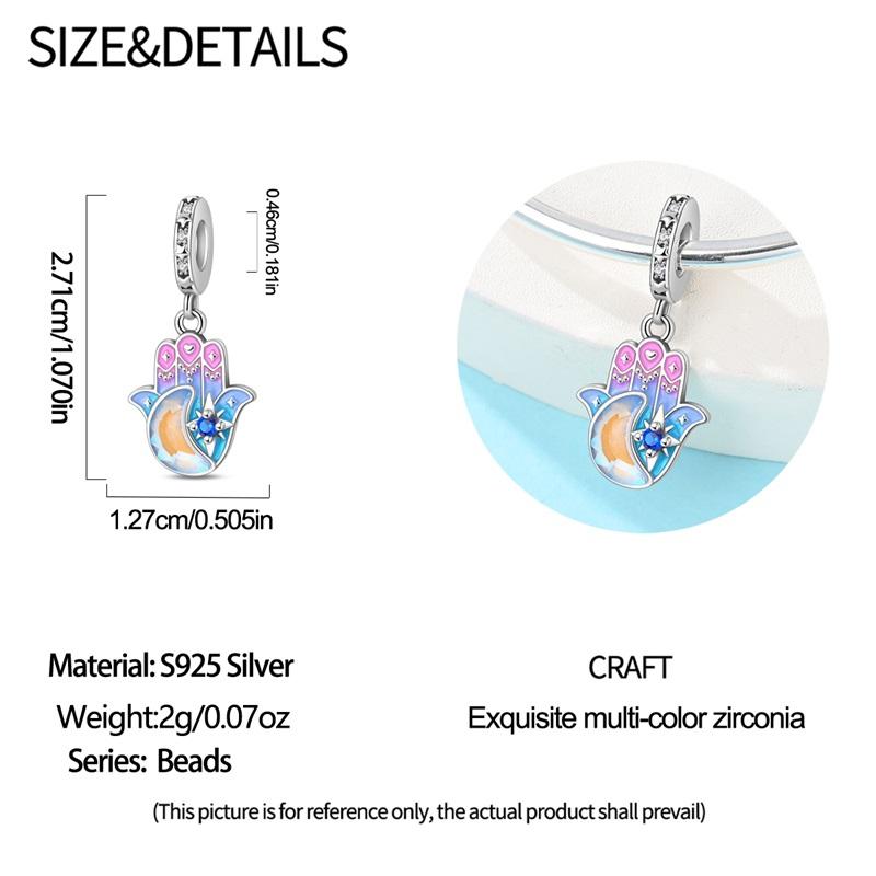 Copper Eye Hand Tree Of Life Pendant Charms Jewellery Fit Original Bracelet Necklace For Women Diy Gift