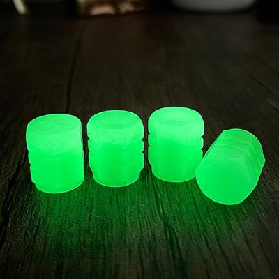 Leuchtende Ventilkappen Fluoreszierende Nacht Auto Reifenventilkappen Motorrad Fahrrad Leuchtende Dekoration Radventile Reifenkappe Autozubehör