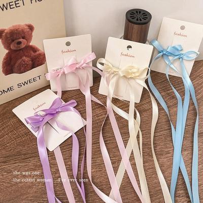 Ballet Ribbon Bobby Pin Solid Braiding Hair Tool Fashion Bowknot Hair Clip  Women Girls
