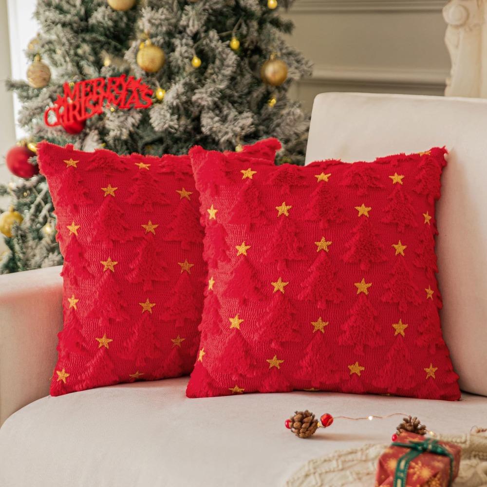 Decorative Xmas Pillowcase Christmas Tree Pillow Case New Pillow Covers  Party Decor