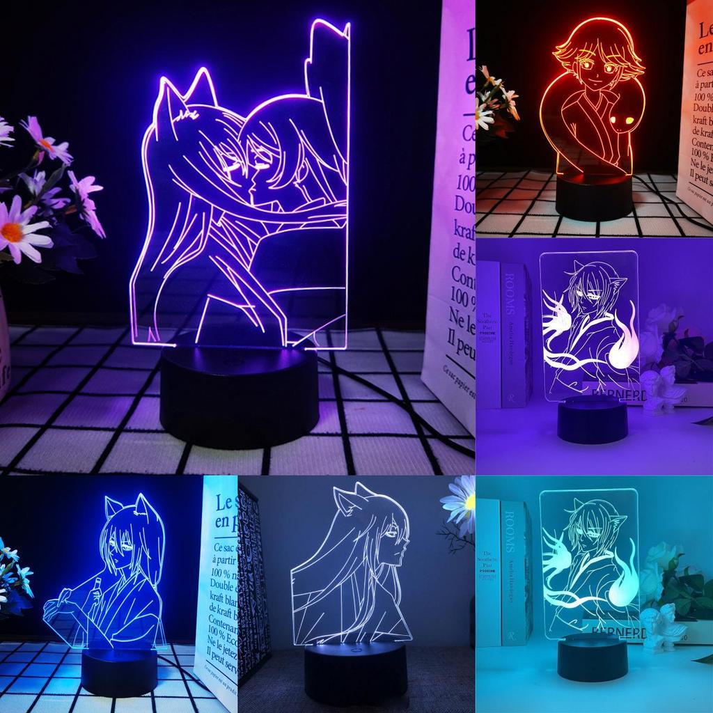 3d Led Light Kamisama Love Tomoe Figure Bedroom Decor Night Birthday Room Gift