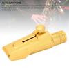 Ongwan Alto Saxophone Mouthpiece, Gold Plated Metal Slide Type, 5C, with Mouthpiece Pad and Cap, Suitable for Professional and Beginner Saxophone Play