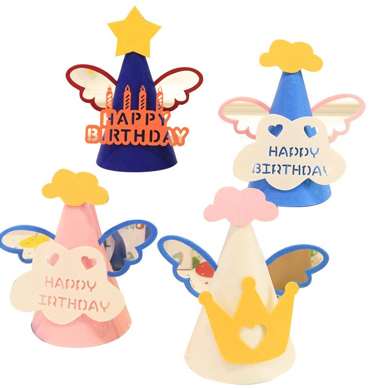 Trendy Birthday Party Hat Decoration for Kids and Adults