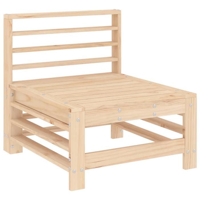 VidaXL Salon de jardin 6 pcs Bois de pin massif 3186200