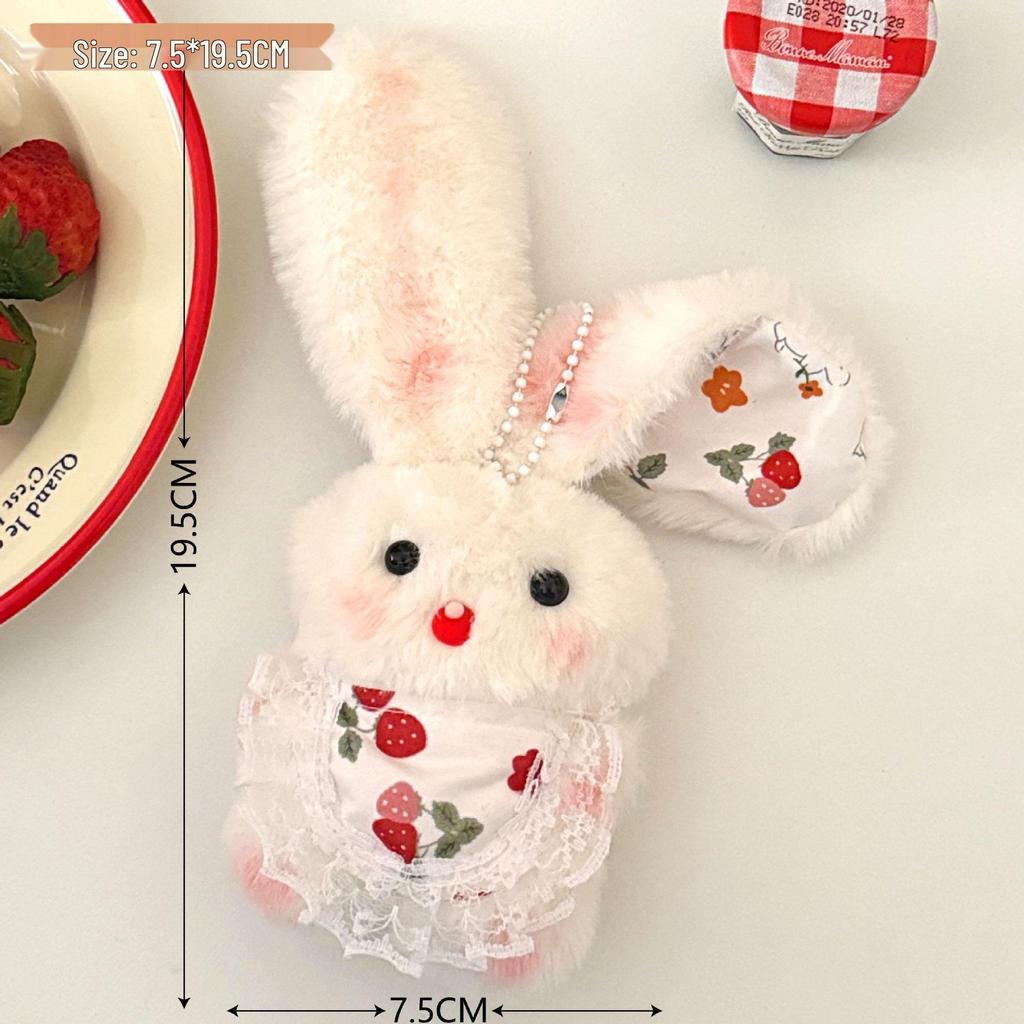 Adorable Kitten Plush Pendant with Bell & Squeaky Bib – Keychain & Backpack Charm