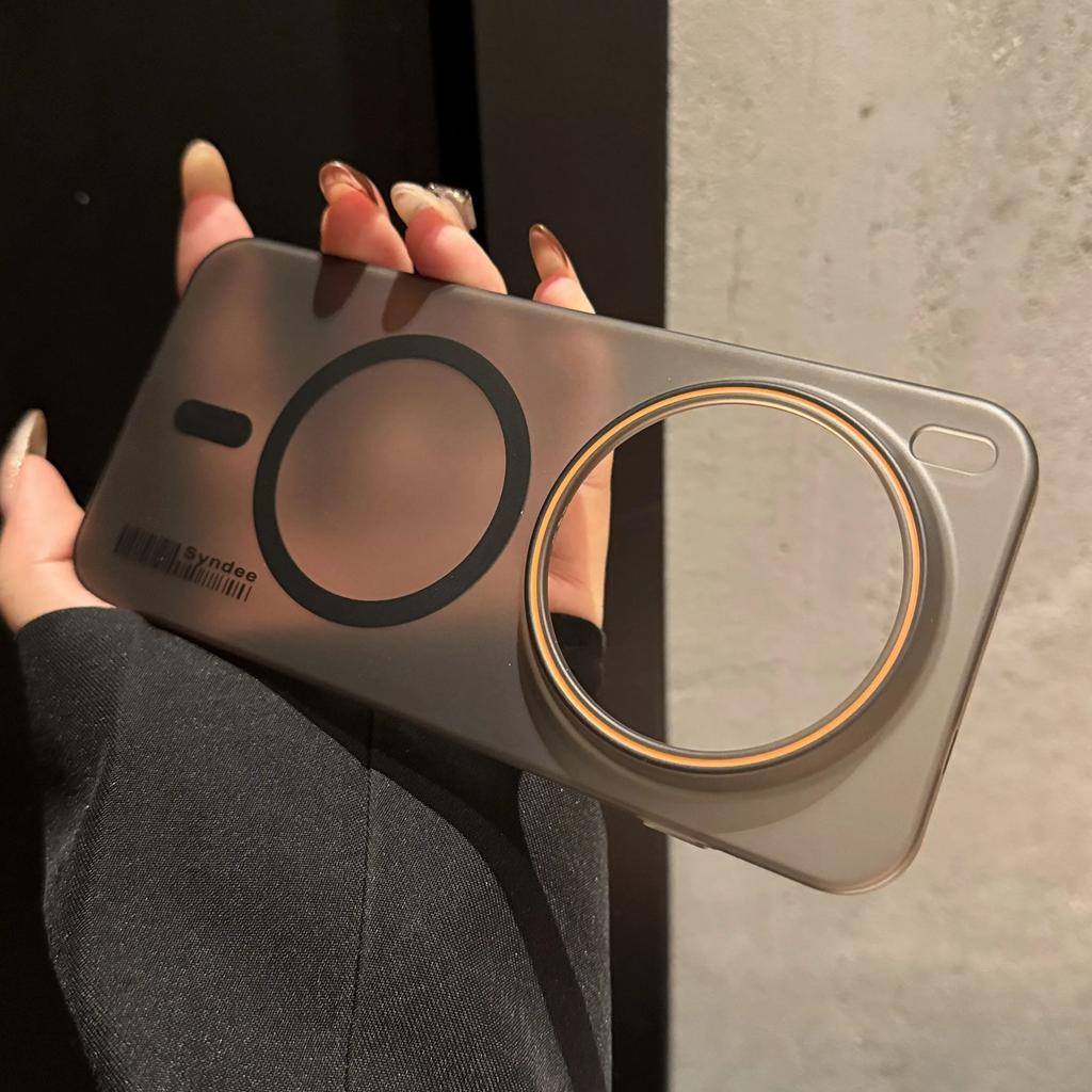 Ультратонка матова смужка для штрих-коду для чохла MagSafe для VIVO X300 X200 Ultra X100 X90 X80 S Pro Mini Напівпрозорий магнітний жорсткий ПК-чохол