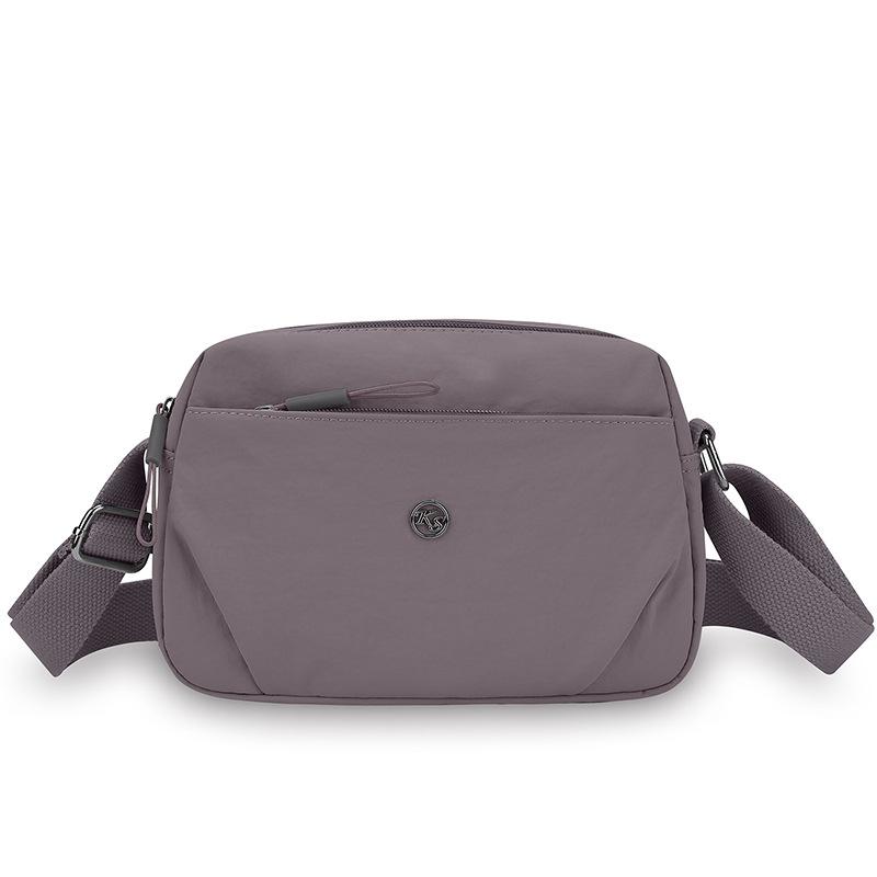 Nylon Kleine Tasche Mehrfachfächer Reißverschluss Kleine Quadratische Tasche Damen Schultertasche Umhängetasche