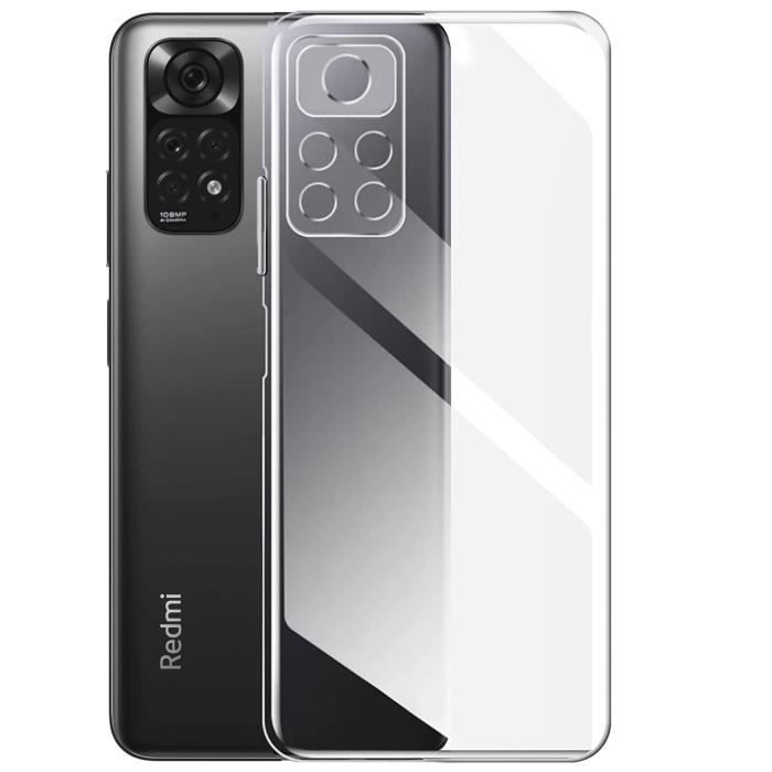 Protective Case - Phonillico® - Xiaomi Redmi Note 11 Pro - Soft Silicone - Transparent - 2 Tempered Glass