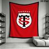 Stade Toulousain Wall Tapestry Aesthetic Wall Hanging Printed Fabric Blanket Decorative Tapestries for Bedroom Living Room Home Decor
