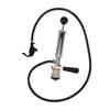 Beer Keg Pump 4in D System Chrome Iron Easy Operation Tight Sealing Keg Tap with Faucet Hose for