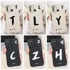 For ITEL S16 Cover For ITEL Vision 1 Pro Case Simple Fashion Letters A-Z Pattern Design Silicone Shockproof Bumper