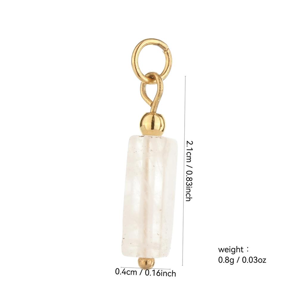 Multi-Stone Ceramic Faux Pearl Cat's Eye Beaded DIY Earrings Pendant