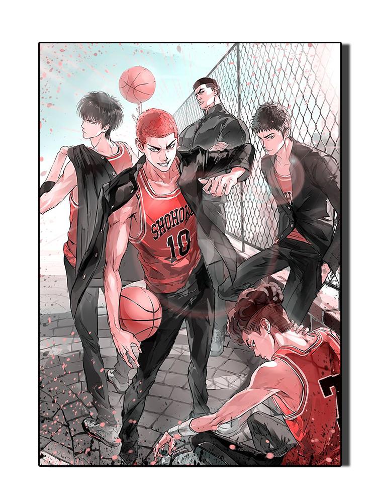 Plakát a tisky Anime Slam Dunk Japonsko Film Malba na plátně Hrát basketbal Nástěnný obraz pro chlapce Dětský pokoj Domácí dekorace