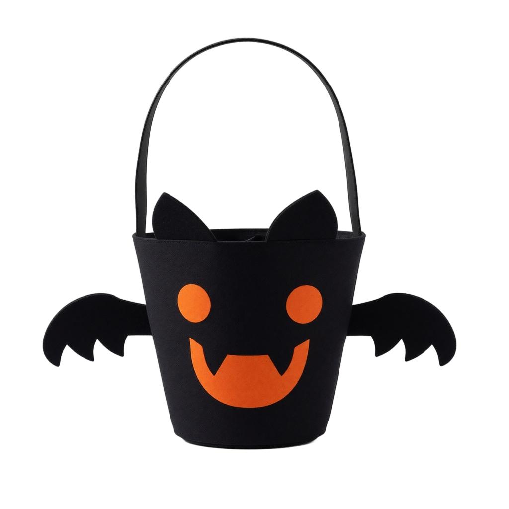 Halloween Candy with Handle, Storage Basket for -or-Treating, Party Favors and Home Organization