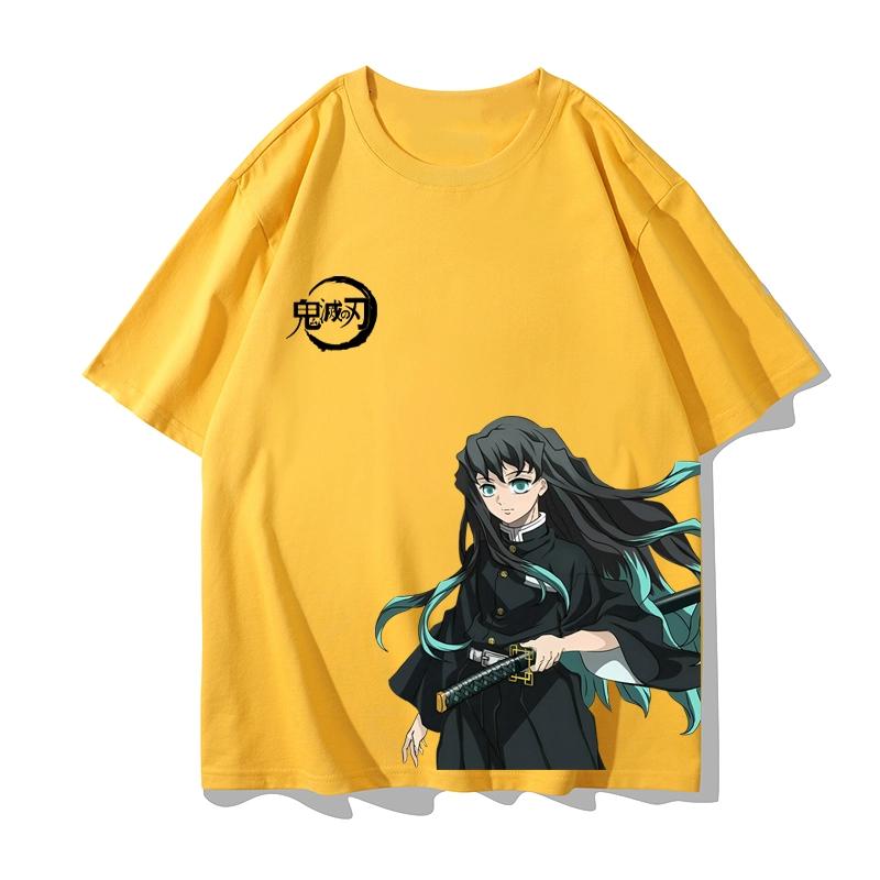 Chlapecké studentské tričko s krátkým rukávem z anime "Demon Slayer": Kimetsu No Yaiba" s postavou Tsukuro Asakazu