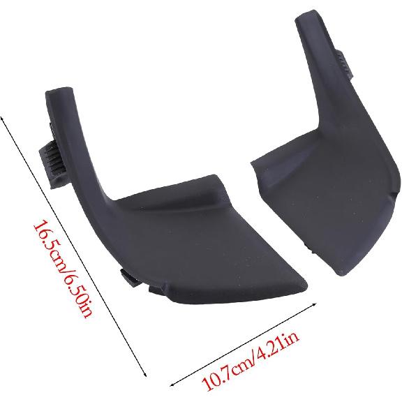 1 Paar Scheibenwischer-Kasten Seitenabdeckung Zierleiste Kompatibel für Toyota 4 Runner 2010-2023, 53867-35020 53866-35030 Kotflügel zum Wischerkasten Haubenseite Dichtung
