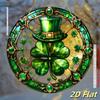2D Flat Acrylic St. Patrick'S Day Sun Catcher - Clover & Top Hat Design,Window Hanging Decor, Lucky Charm,Irish Themed Housewarming Gift,Garden Decor