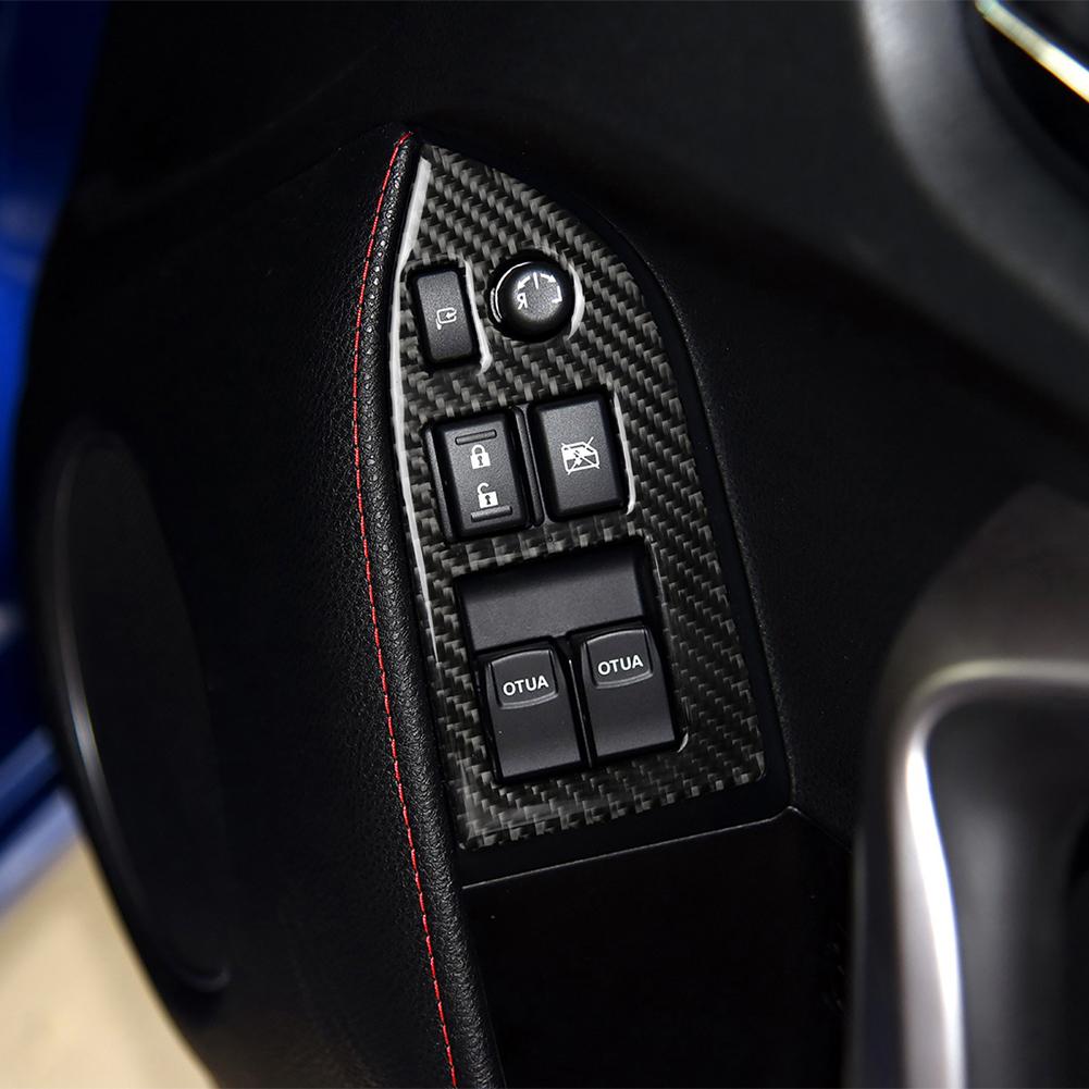 Car Window Lift Switch Button Panel Trim Cover Stickers UV Resistant for Toyota 86 Subaru BRZ 2013-2017 RHD Auto