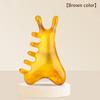 1Pcs Large Dolphin Resin Body Meridian Massage Comb Five Wide Tooth Comb Anti-Static Smooth Hair Comb