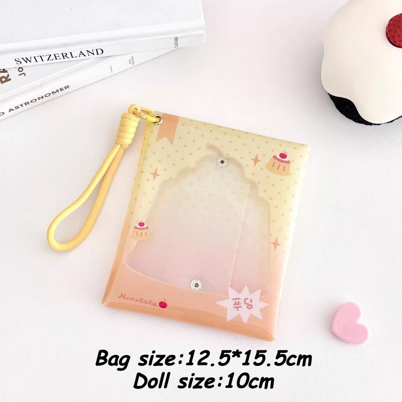 Kawaii Toast Doll Bags for Girls Toys Storage Pink Strawberry Cake Bag 13cm Doll Storage Bags Japan Style New Arrival Wholesales