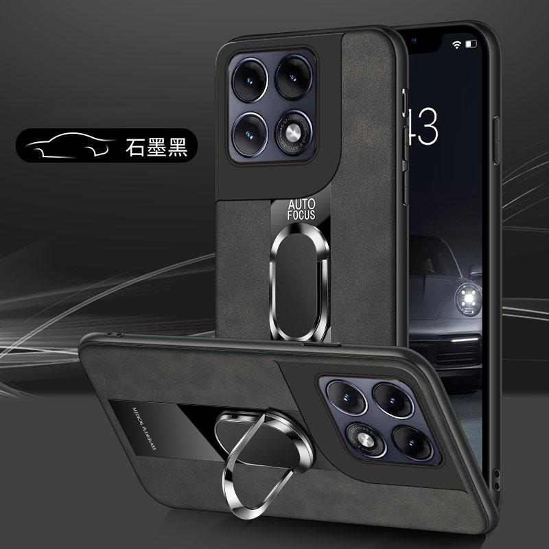 Custodia di Lusso in Pelle di Pecora per Motorola Signature Edge 70 Pro Fusion+ Ultra 60 s 50 G67 G57 Power G86 G56 Copertura con Supporto ad Anello Magnetico
