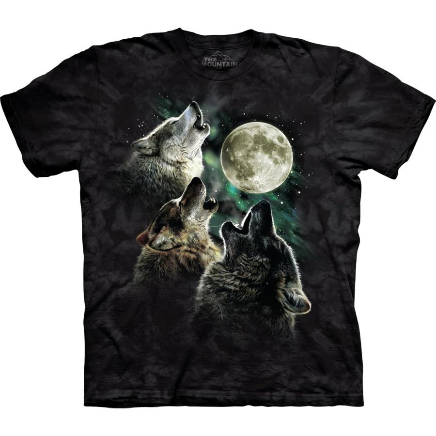 The Mountain Three Wolf Moon Short Sleeve Tee XXXXXL чёрный