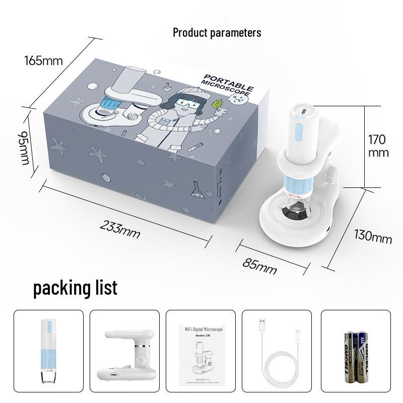 

Changtailer 1000X HD WiFi Digital Microscope