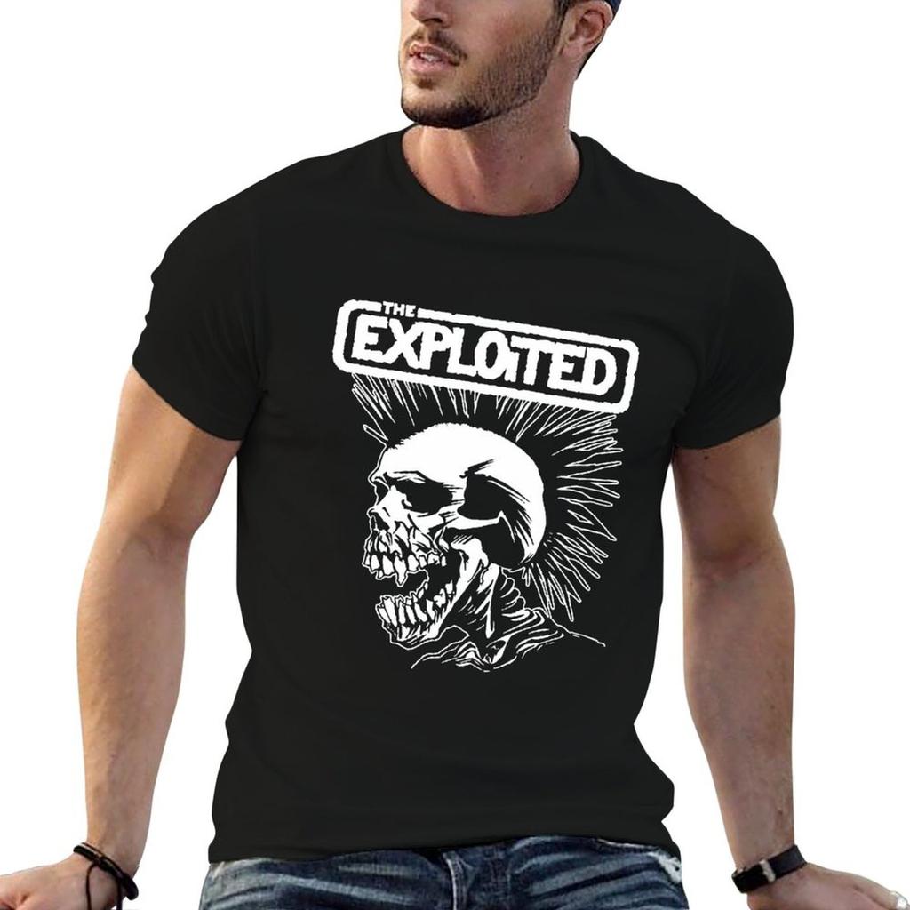 La T-shirt Classica con Teschio The Exploited a Manica Corta Sportiva ad Asciugatura Rapida