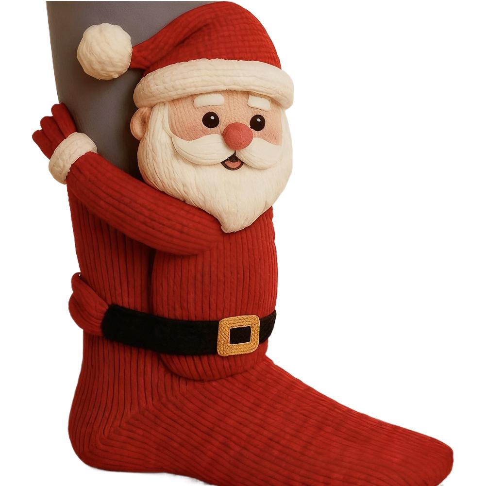 3D Knit Animal Socks Cute Floor Socks Hand Crocheted Double Layer Warm Sock with Cute Rabbit Panda Animals Christmas Gifts