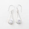 Rainbow Moonstone Gemstone 925 Sterling Silver Jewelry Handmade Earrings 1.76" EE-126-22