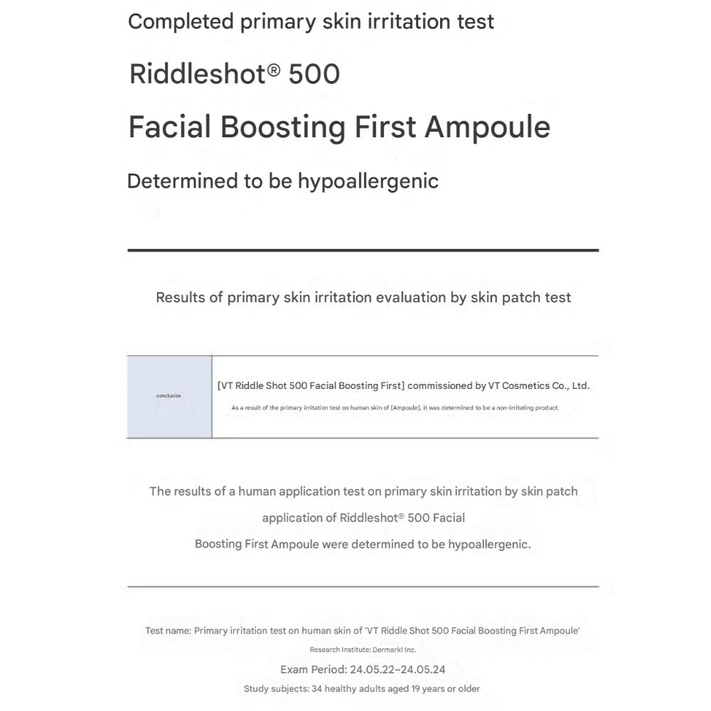 VT Reedle Shot 500 Facial Boosting First Ampule
