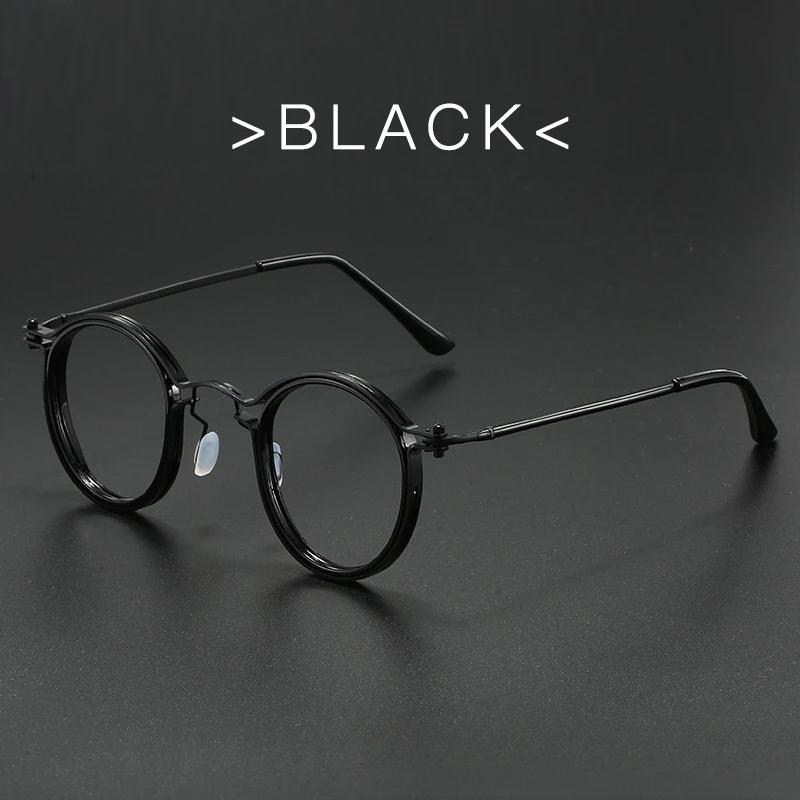 

Retro Round Framed Fashionable Metal Reading Glasses For Women And Men Exquisite Elegant Anti-Blue Light Eyeglasses 0 To +4.0 3.5