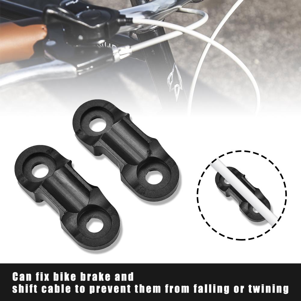 2 buc Aluminiu Aliaj Ultralight Bicicletă Frână Schimbător Cablu Bază Cataramă Clip Accesoriu