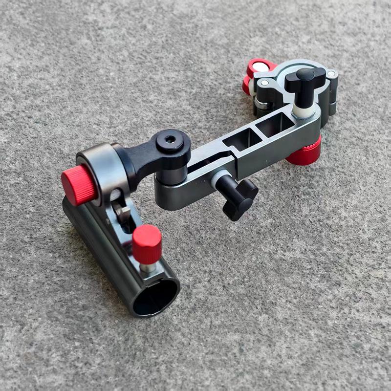 Universal Aluminum Alloy Double Rod Holder for Infinitely Adjustable Fishing Chair