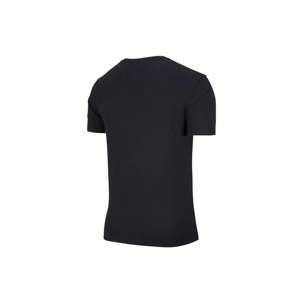 Nike T Shirts Men's Black Crew Neck Moderate Straight Fit AA4526-010