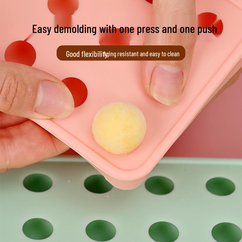 Moule Rond à Glaçons et à Gâteaux de Lune en Silicone de Qualité Alimentaire - Plateau DIY pour Savons et Grappes de Raisins
