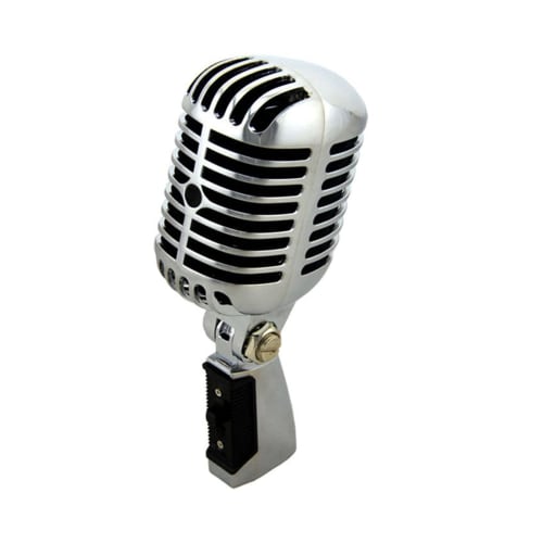 Professional Wired Bluetooth Microphone, Vintage Classic Microphone, High Quality Dynamic Moving Coil, Deluxe Metal Vocal Microphone, Old Style, KTV M