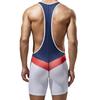 TAUWELL Men's Polyester Sports Vest & Bodysuit - Elastic, Tight, Strappy One-Piece for Wrestling & Cycling