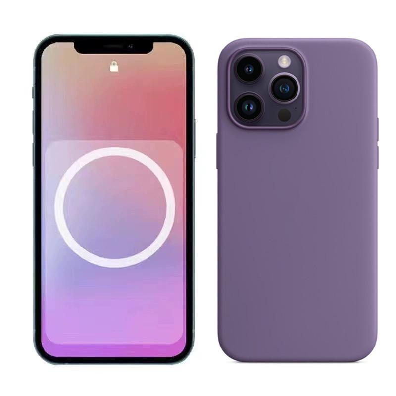 

Apple 14 Pro/14 Pro Max Silicone Magnetic Protective Case 14 Liquid + Tag