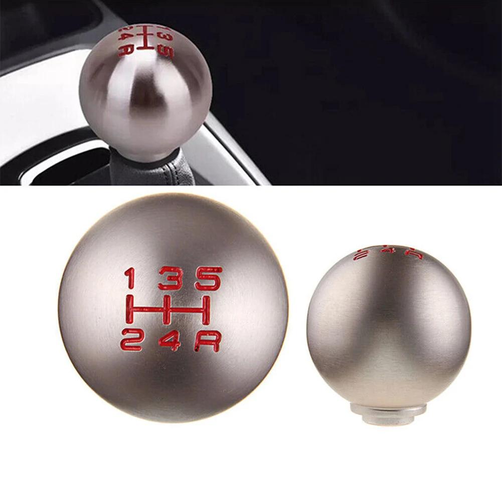 Practical Gear Shift Knob Parts Aluminum For Honda High Quality Replacement Silver 1pcs 5 Speed 5 Speed R Type