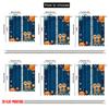 2pcs 2D flat printing Window Treatment Curtains Space Adventure Planet Astronaut Digital Printed Polyester Drapes Seasonal Party