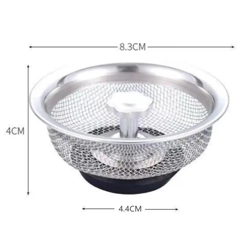 

Фильтр для кухонной мойки Сетчатые фильтры для раковины из нержавеющей стали Кухонные принадлежности Сливные отверстия для пола в ванной Улавливатель волос Фильтр-заглушка для отходов