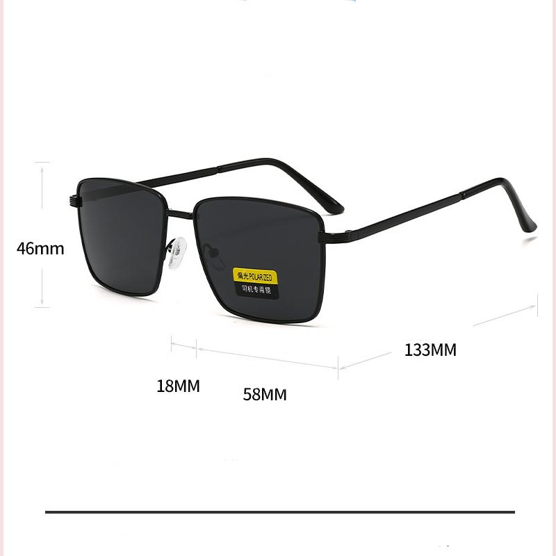 Occhiali da Sole Polarizzati alla Moda Uomo Quadrati in Metallo Guida Viaggio Vintage Retro Per Donna Occhiali da Sole Parasole Occhiali da Vista Esterno UV400