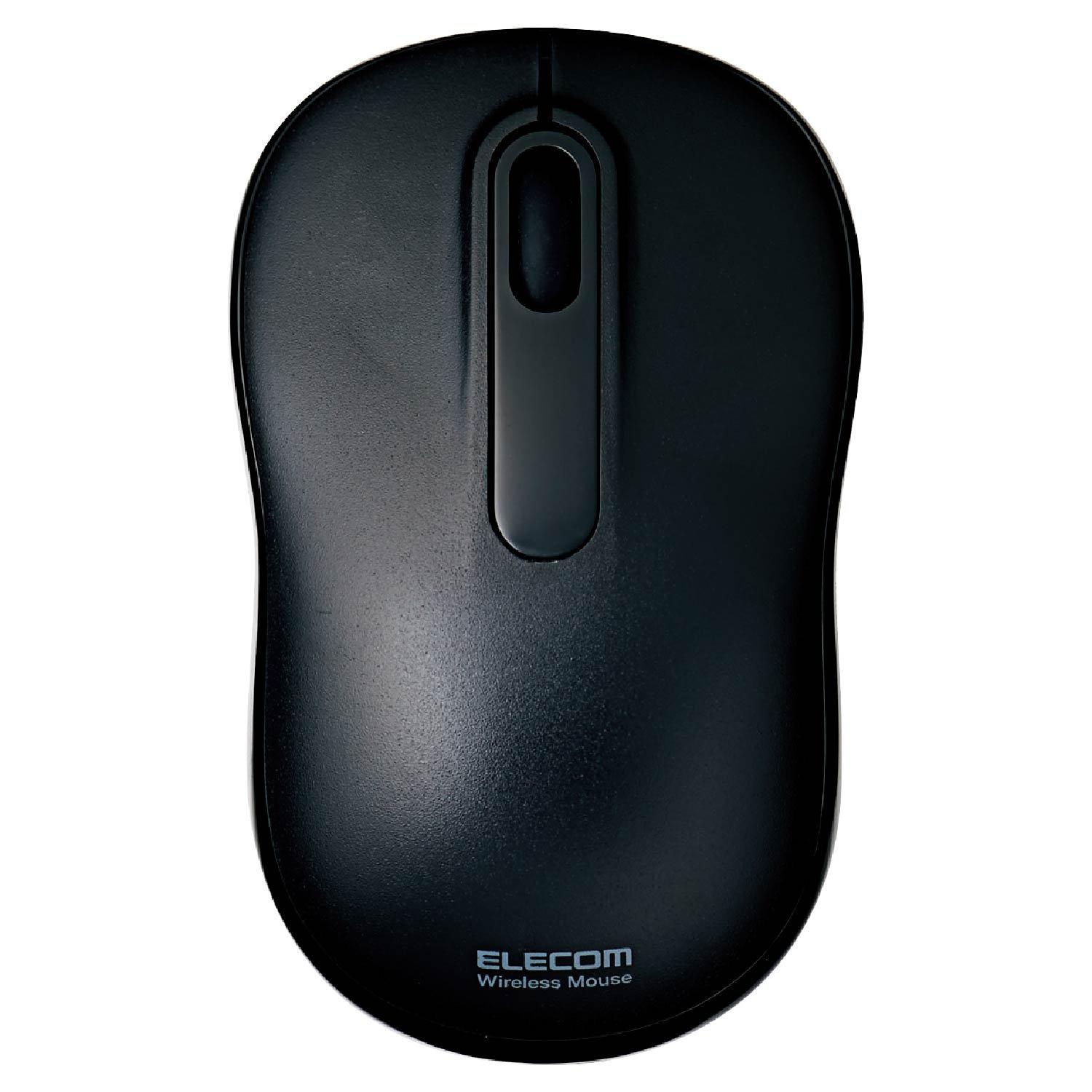 

ELECOM Wireless Mouse (Receiver Included), Medium Size, Optical, Black, M-HC01DRBK