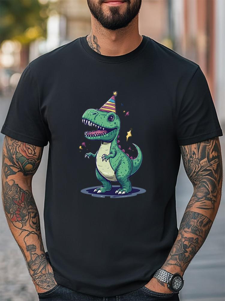 Cute Green Dinosaur Graphic Unisex Men Women T-shirt Casual Tee Unisex T-Shirt
